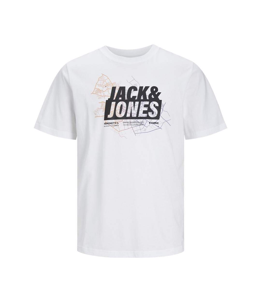 T-shirt Blanc Homme Jack & Jones Agave - L-1