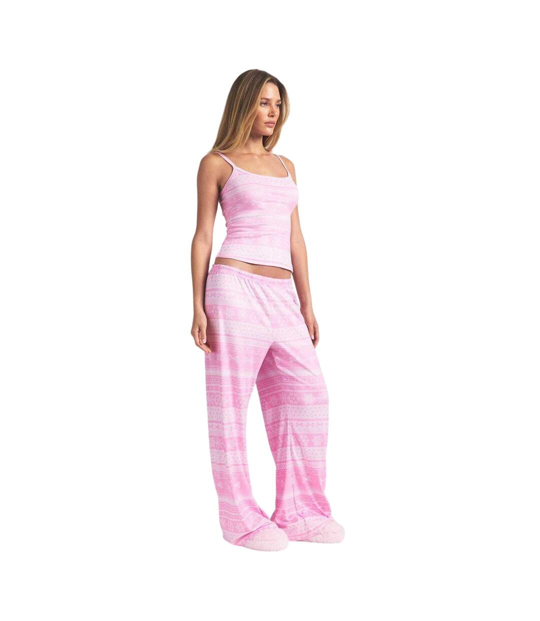 Débardeur Motif/style Logo Femme Rose Chewing-gum Snowflake-4
