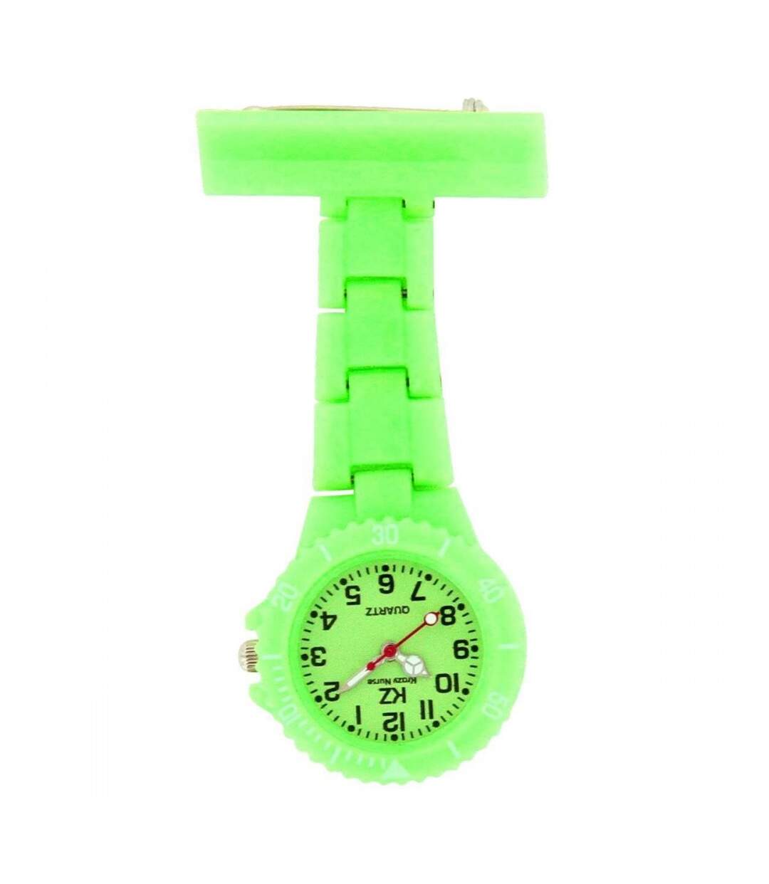 Montre infirmière Plastique Vert broche 107