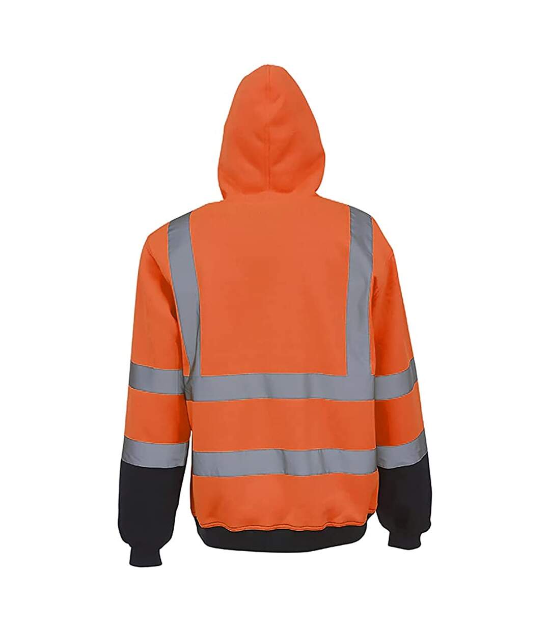 Hi visibility veste réfléchissante à capuche homme orange / bleu marine Yoko Yoko