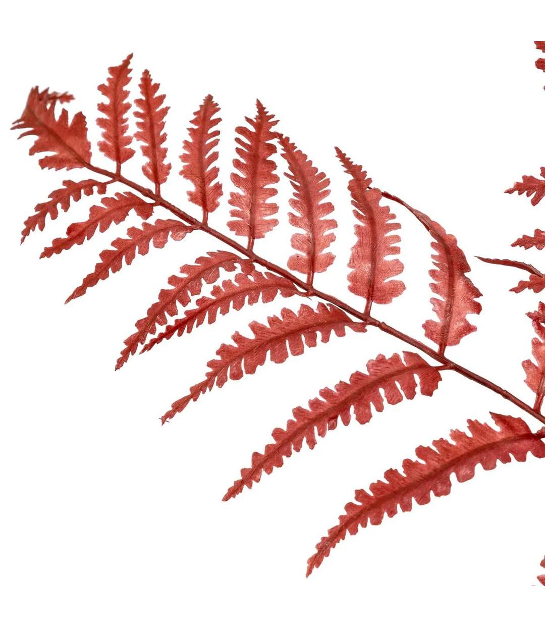 Tige Artificielle Fougère James 90cm Rouge-2