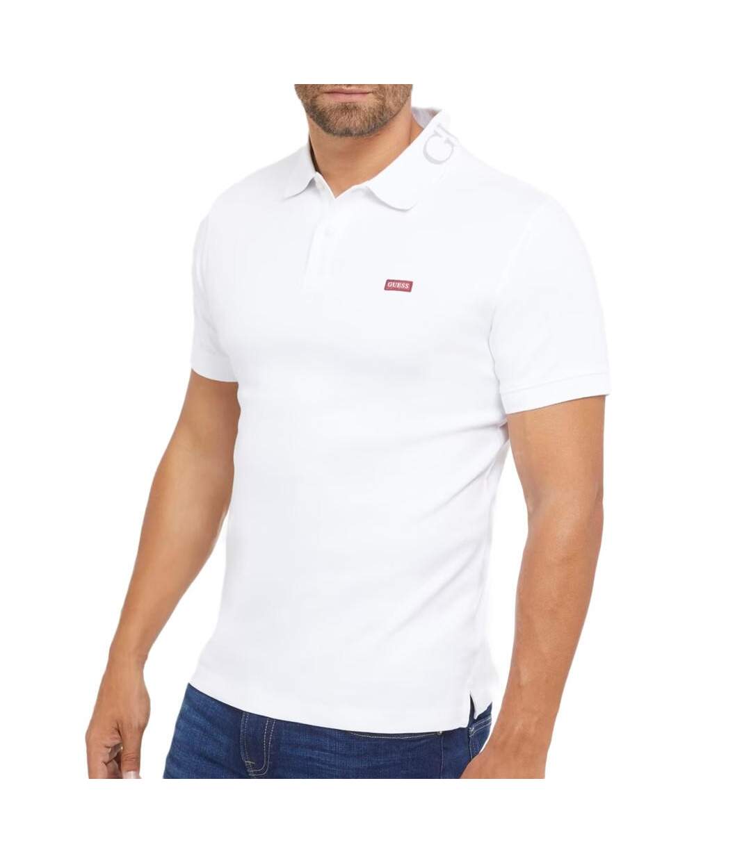 Polo Blanc Homme Guess Nolan - XL-1