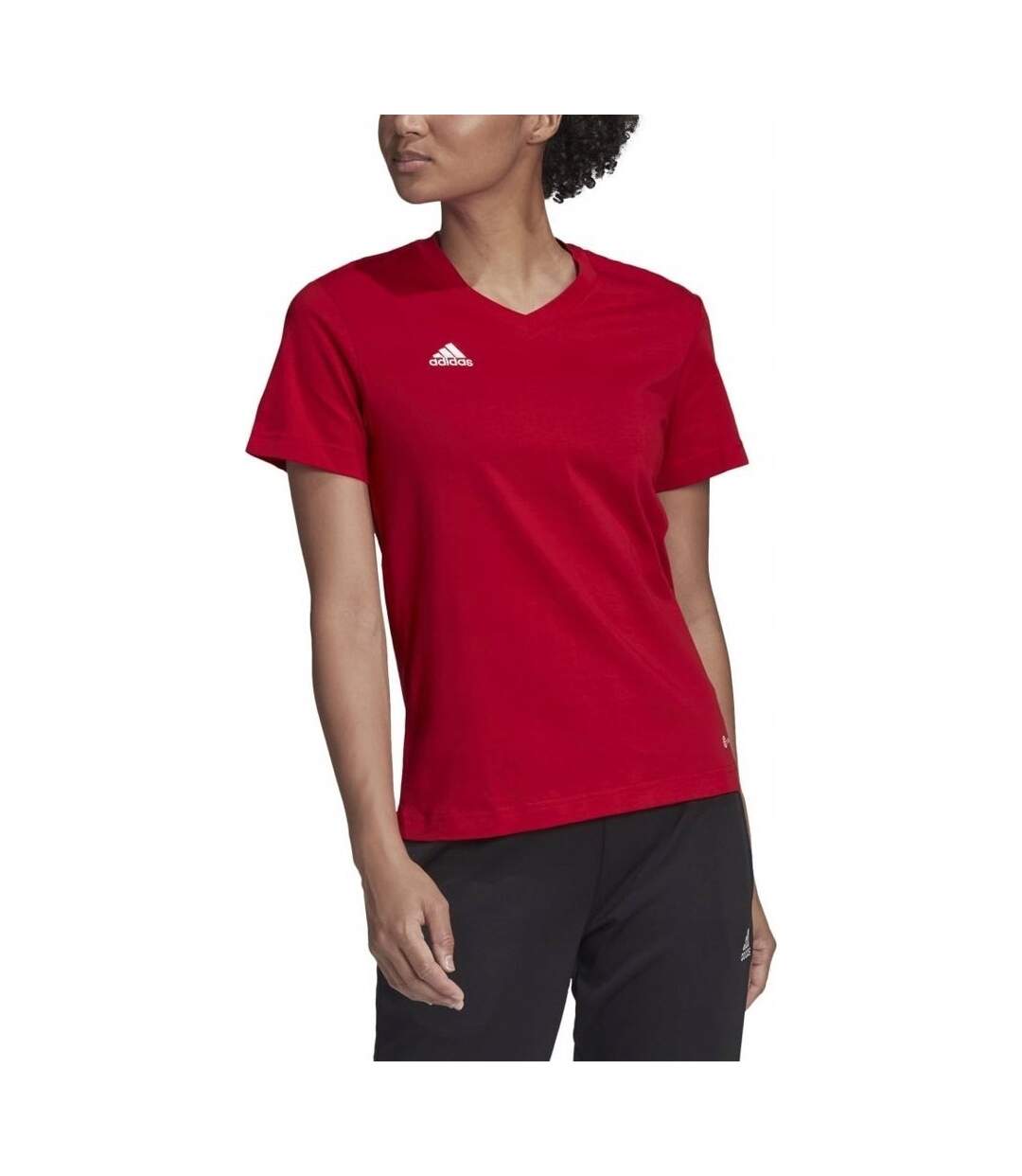 T-shirt Entrada Femme Rouge Adidas-1
