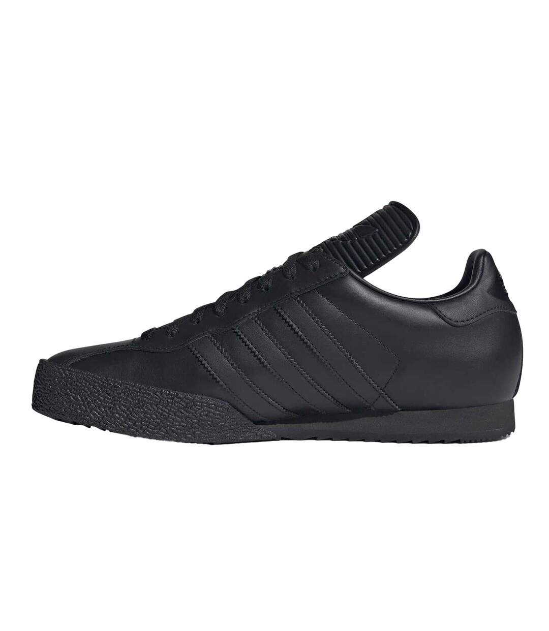 Childrens/kids Samba Super Leather Trainers Black Gold Adidas-3