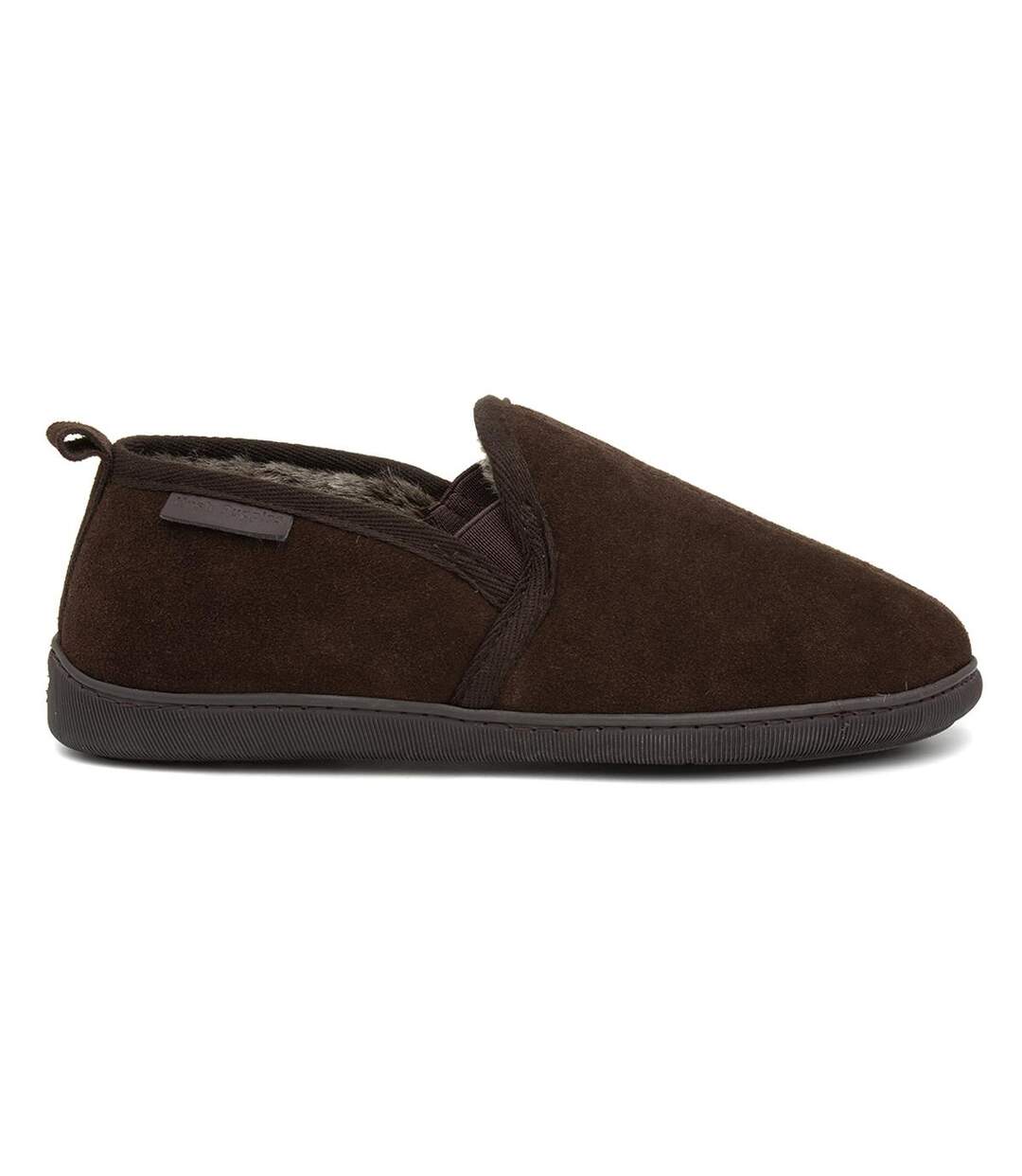 Chaussons arnold homme marron Hush Puppies-4