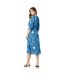 Robe mi-longue femme bleu Principles