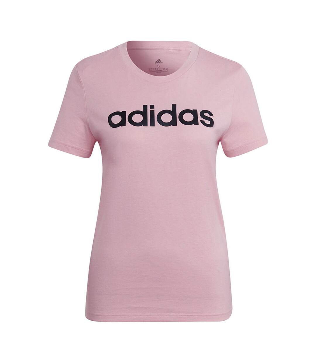 T-shirt Style Logo Essentials Femme Rose Adidas-2