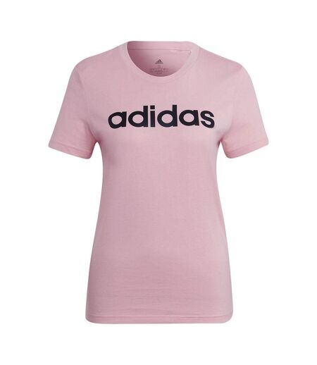 T-shirt Style Logo Essentials Femme Rose Adidas