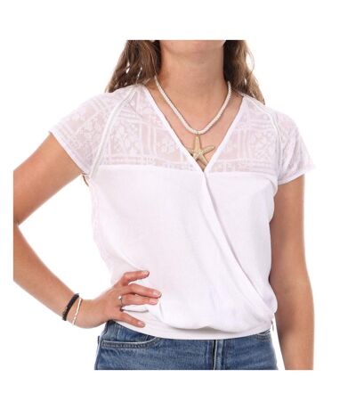 T-shirt blanc femme teddy smith toxana - s