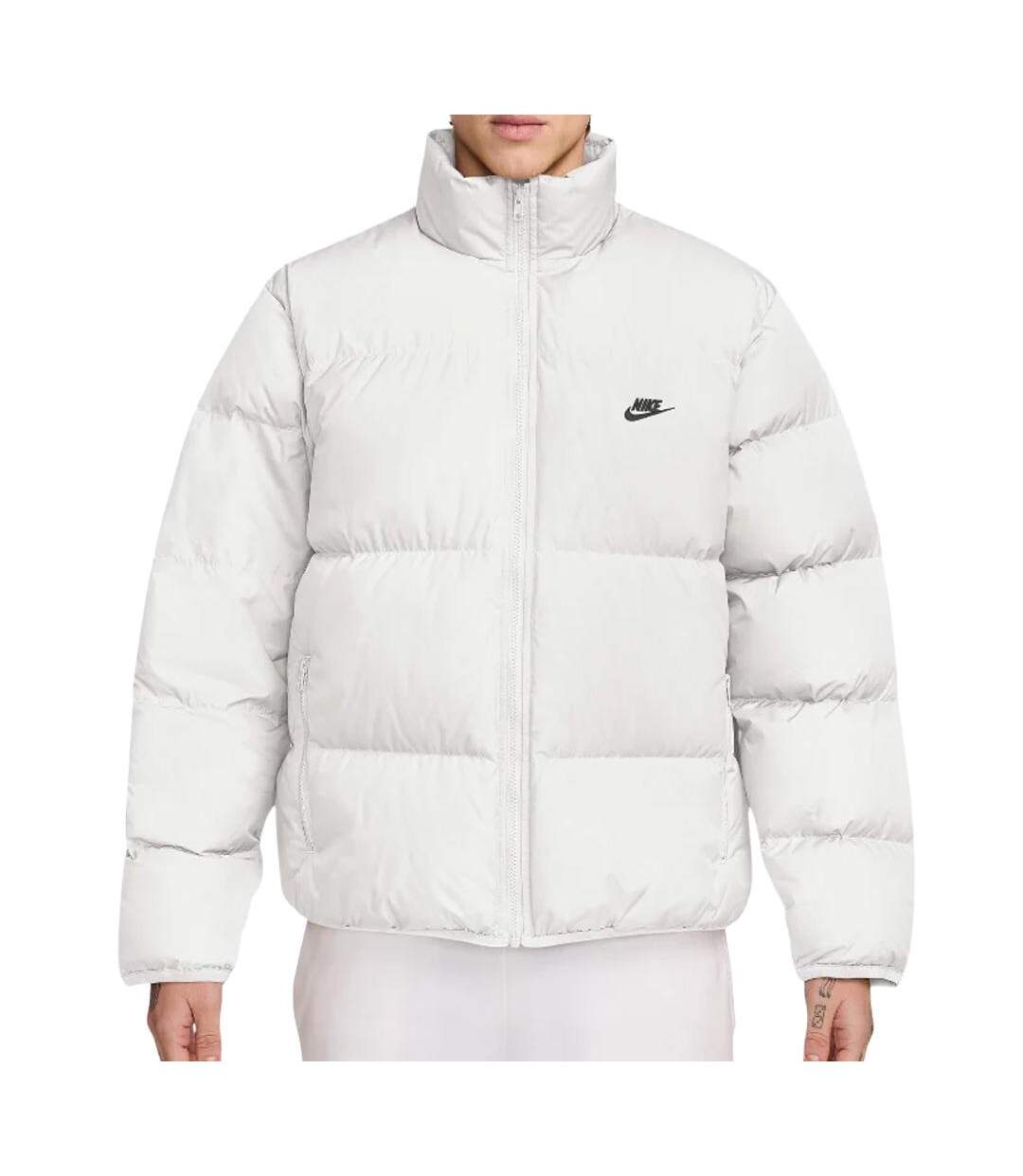 Doudoune blanche homme nike m sf club puffer-1