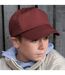 Casquette unie 100% coton enfant unisexe bordeaux Result-2