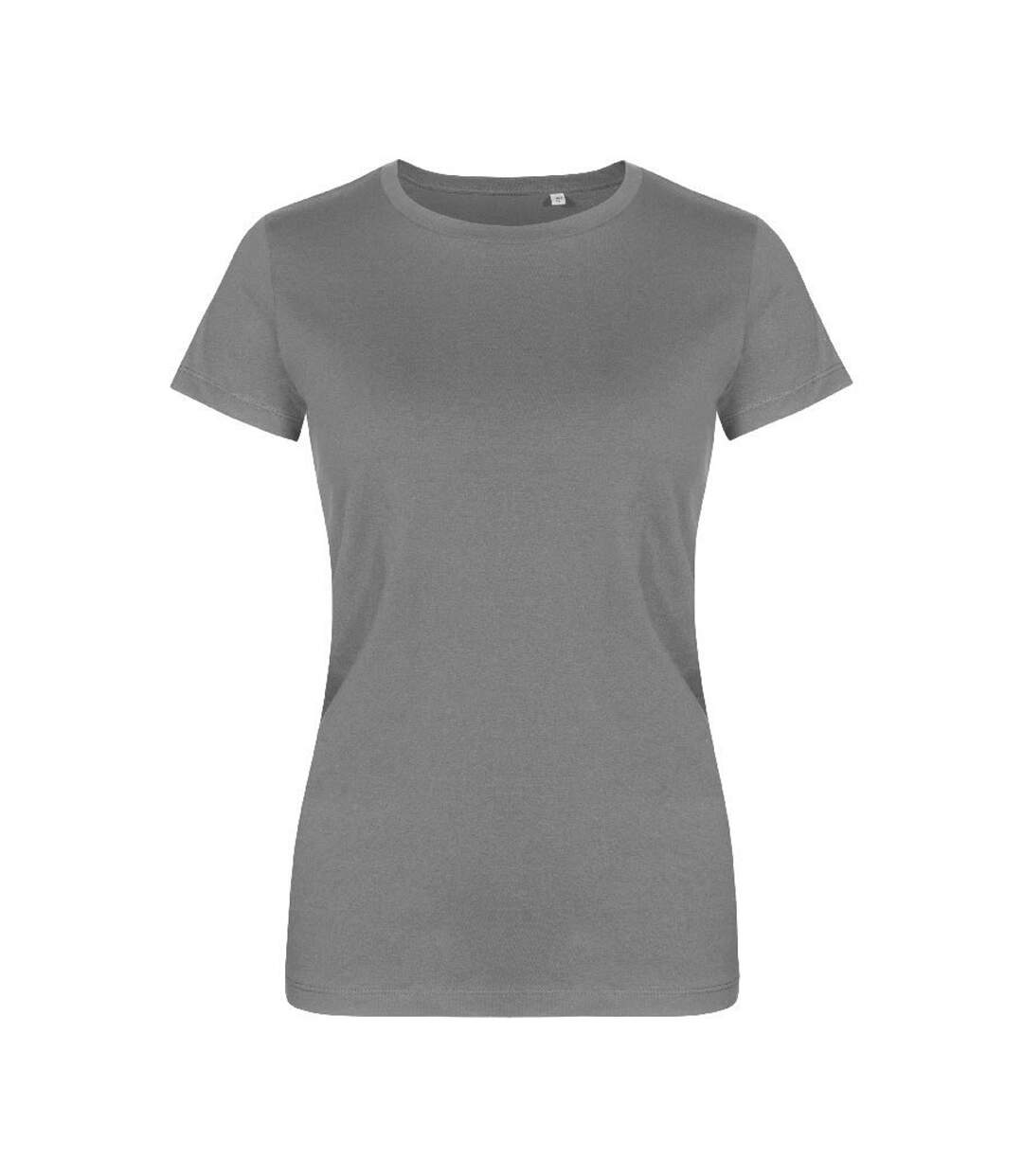 T-shirt Femme Gris Acier Uni X.O By Promodoro-1
