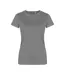 T-shirt Femme Gris Acier Uni X.O By Promodoro-1