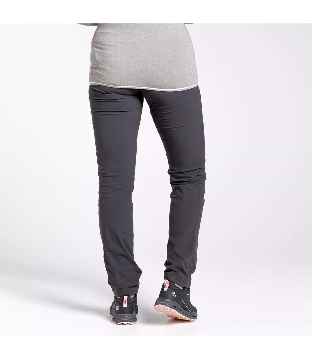 Womens/ladies Nosilife Pro Slim Trousers Charcoal Craghoppers-3