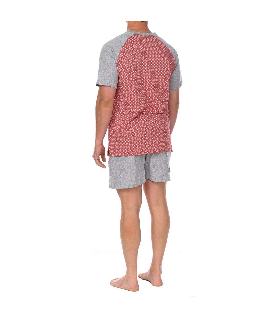 JJBCH5300 Men's Short Sleeve V-Neck Pajamas-3