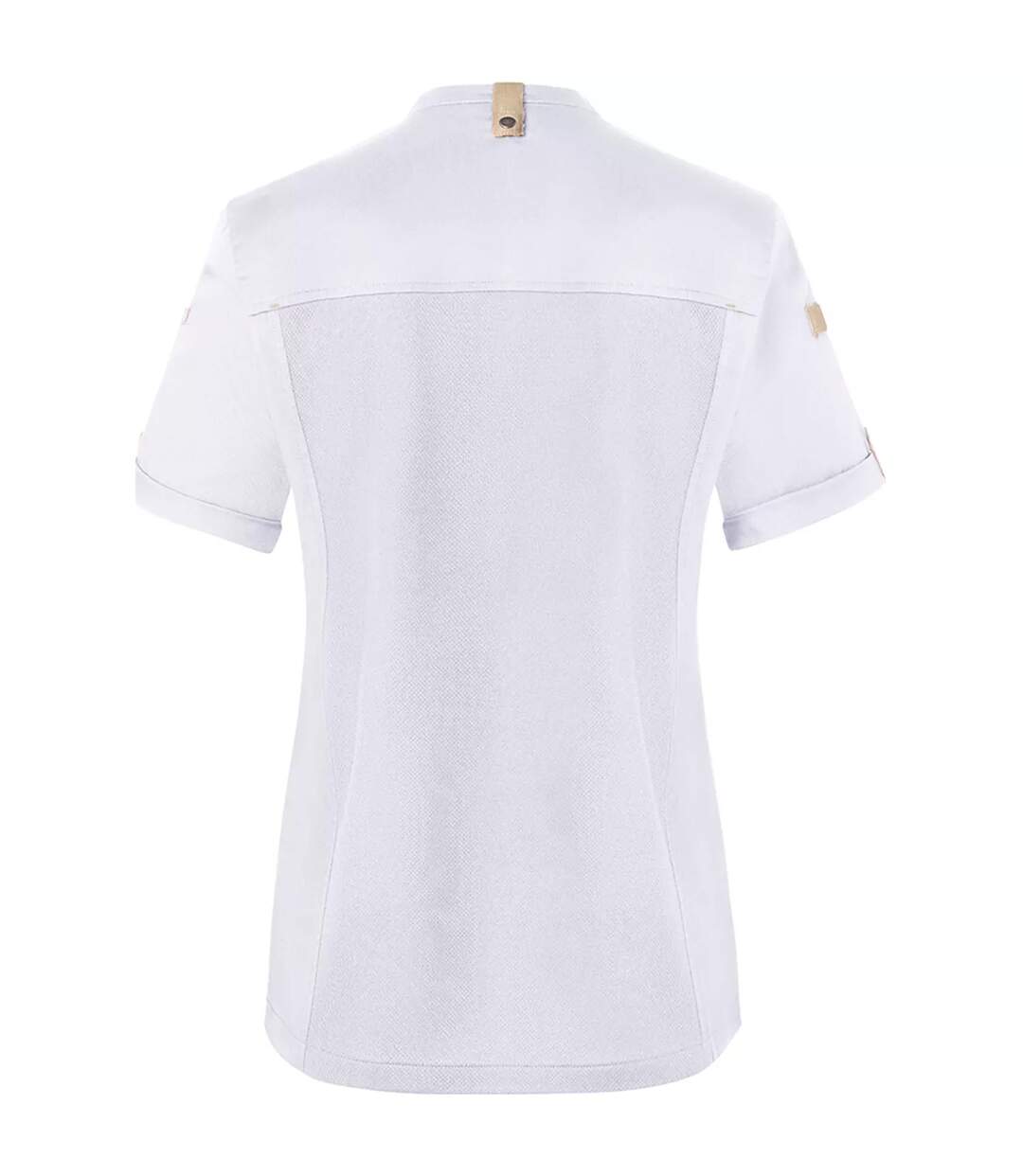 Womens/ladies Green-generation Short-sleeved Chef Jacket White Karlowsky-2