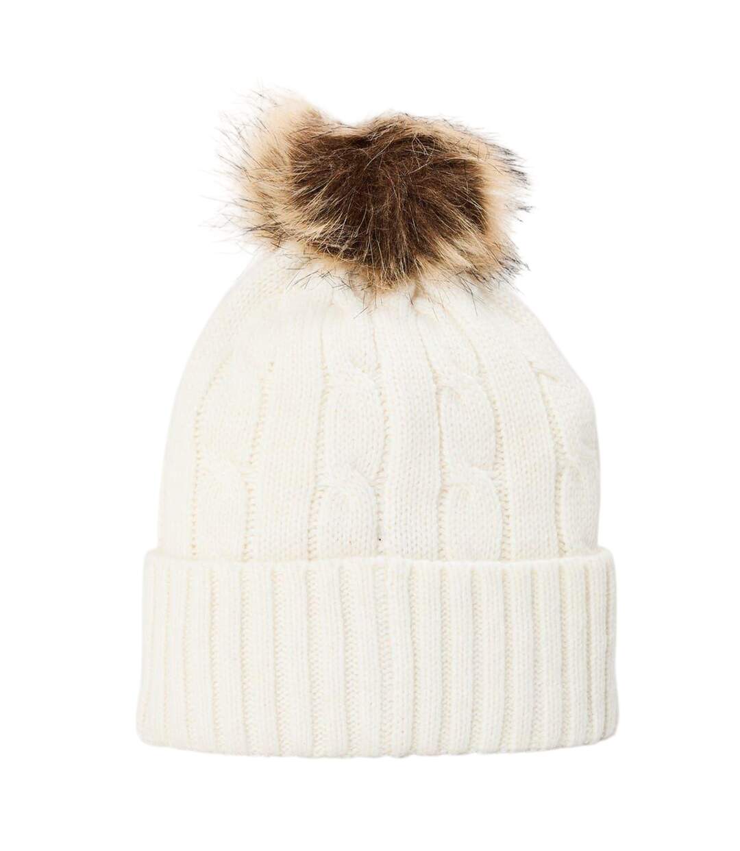 Bonnet Polo Femme Crème Ralph Lauren-2