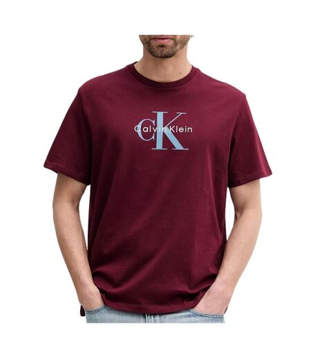 T-Shirt bordeaux homme calvin klein jeans hero