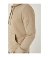 Burton Mens Zip Sleeve Hoodie (Stone)