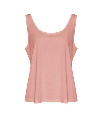 Womens/ladies Triblend Tank Top Dusty Pink Awdis