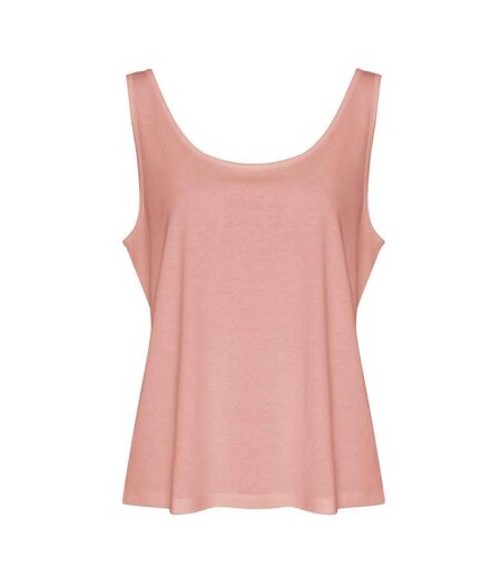 Womens/ladies Triblend Tank Top Dusty Pink Awdis