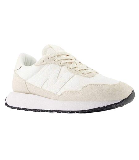 Womens/ladies 237 Classic Logo Suede Flat Trainers Sea Water New Balance