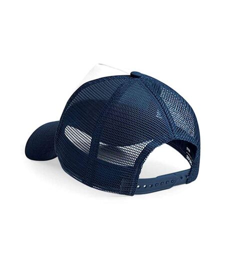 Casquette trucker adulte bleu marine français / blanc Beechfield