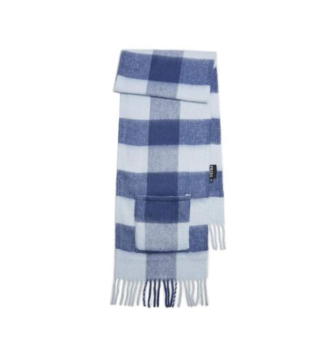 Echarpe bleu femme pieces rea long scarf