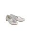 Womens/ladies nessa leather loafers silver Good For The Sole