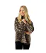 Chemise Manches Longues Motif/style Imprimé Léopard Femme Marron Noir Biba-4