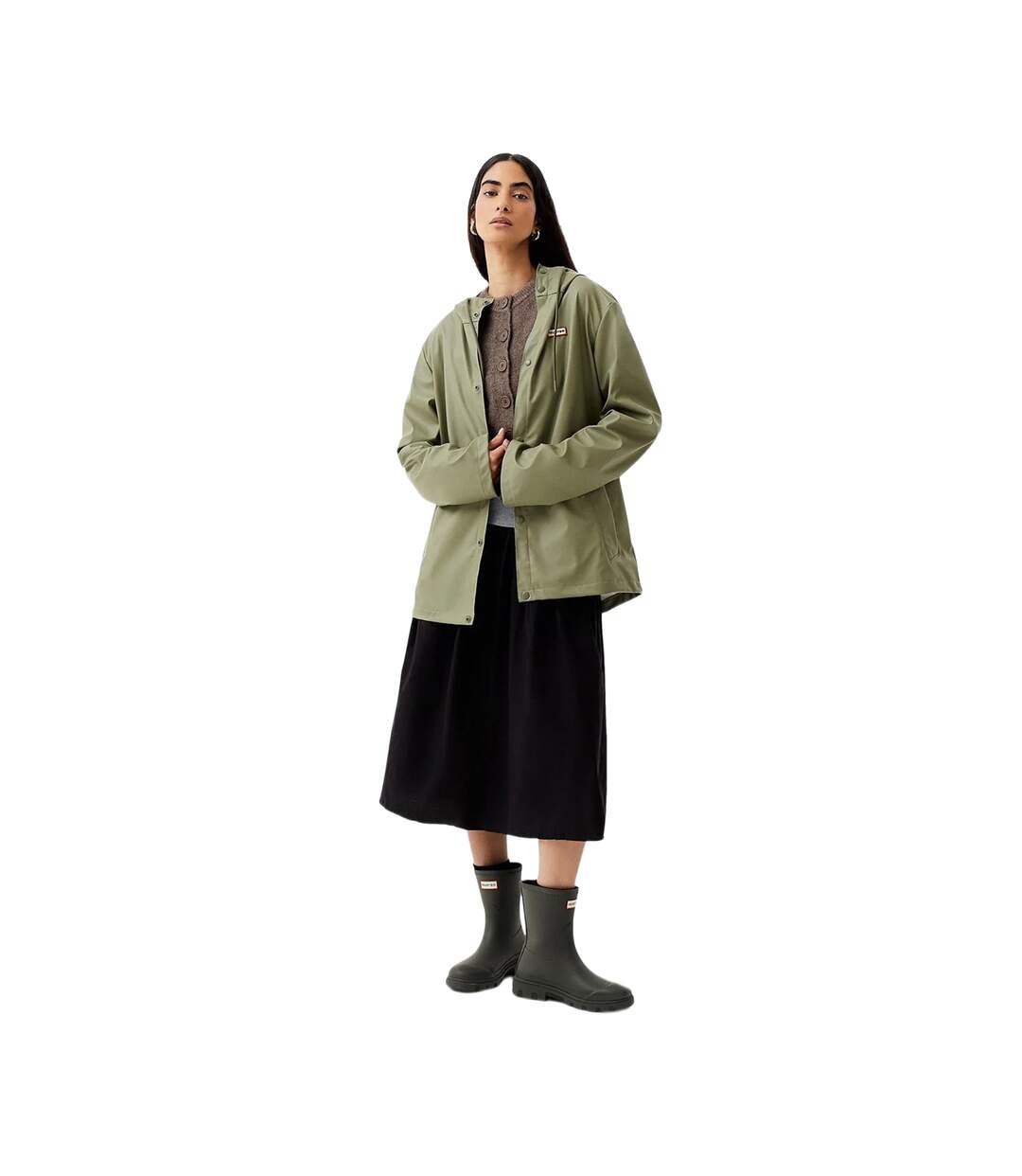 Unisex Adult Izzy Hooded Jacket Deep Green Hunter-1