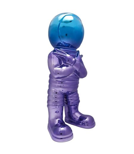 Statuette Astronaute Electroplate 33cm Multicolore