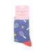 Ladies Novelty Bamboo Socks with Tennis Rackets Design-2