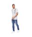 Mens pepperhill t-shirt light grey marl Crosshatch