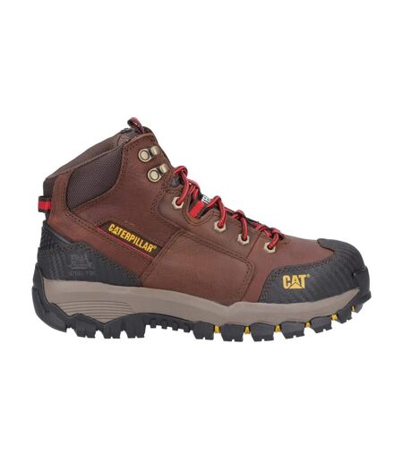 Mens navigator leather mid cut safety boots clay Caterpillar