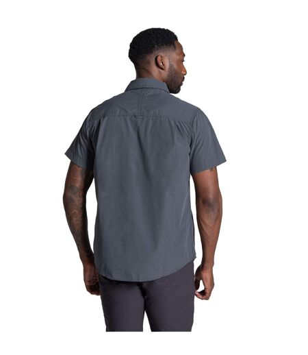 Chemise Unie Manches Courtes Kiwi Homme Gris Foncé Craghoppers
