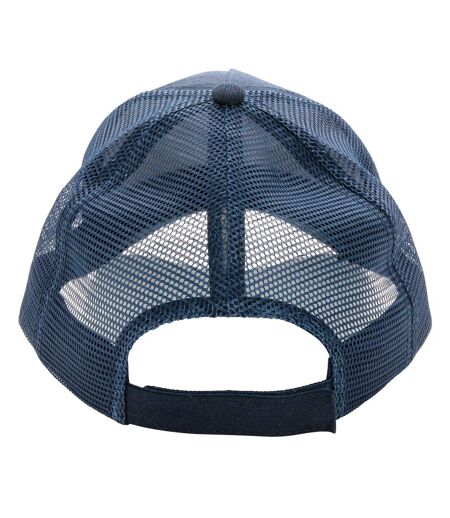 Brushed cotton 5 panel trucker cap navy XD Collection