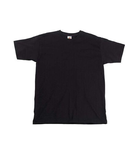 T-shirt super premium homme noir Fruit of the Loom