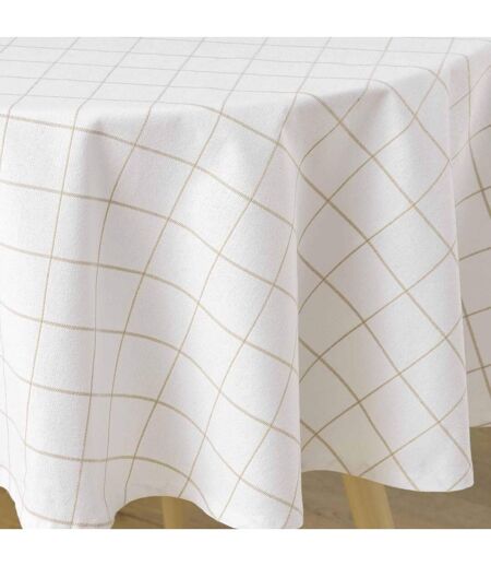 Nappe Ronde à Carreaux Axel 180cm Naturel
