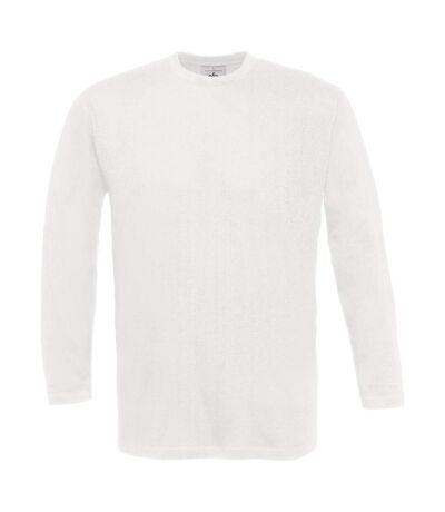 T-shirt manches longues homme - col rond - E190LSL - blanc