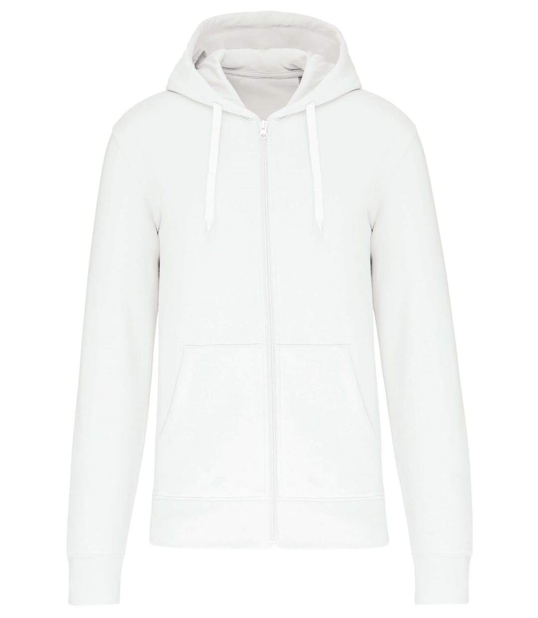 Veste à capuche zippé écoresponsable - homme - K4030 - blanc