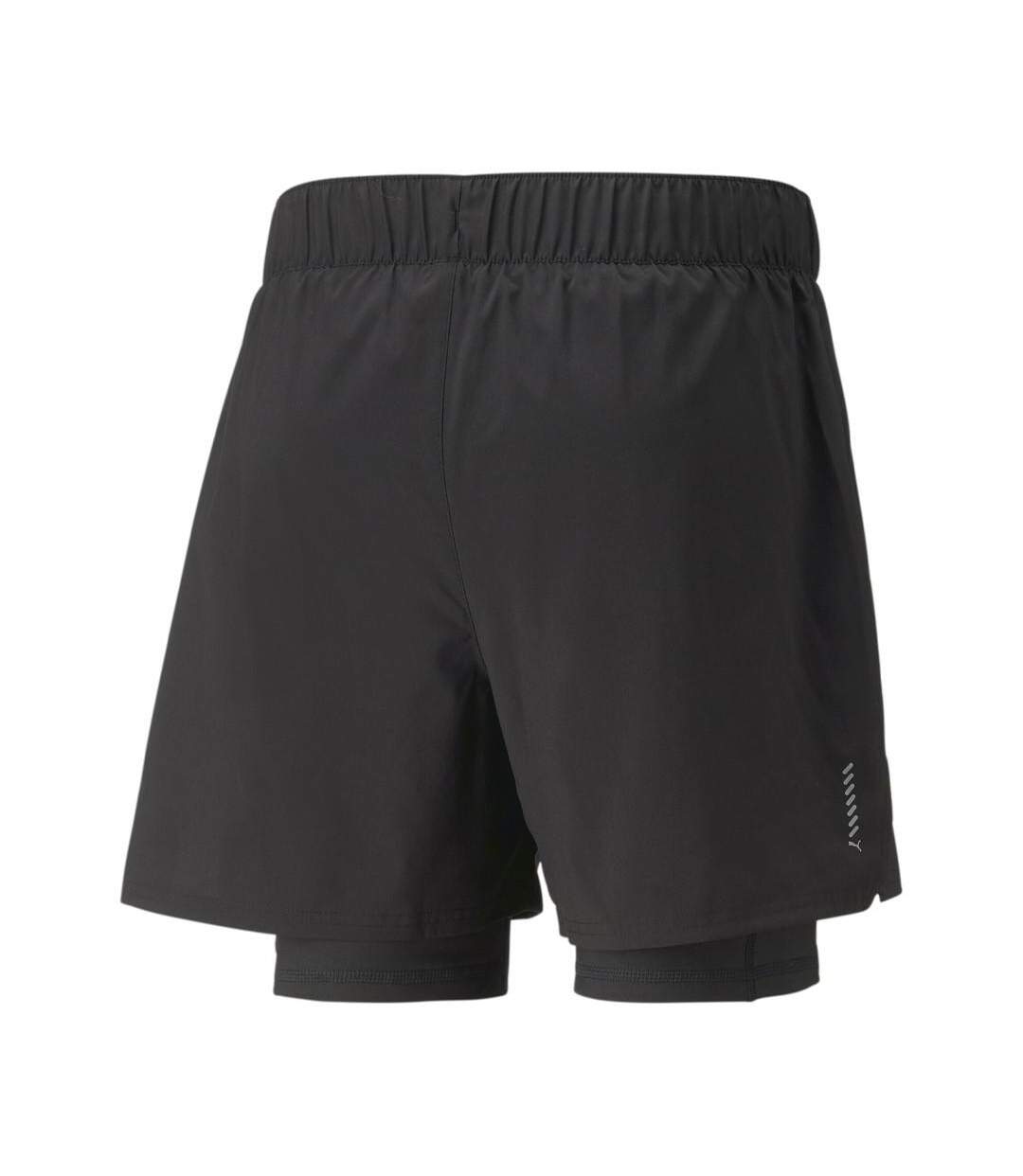 Short de running noir homme puma run 2in1 - xs-2