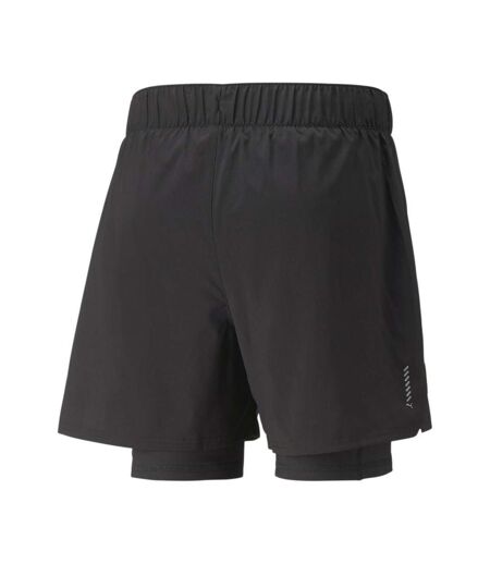 Short de running noir homme puma run 2in1 - xs