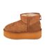 Womens/ladies Stinger Micro Sheepskin Platform Snow Boots Brown EMU Australia-3
