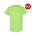 Lot de 5  t-shirts manches courtes hommes vert clair Gildan-1