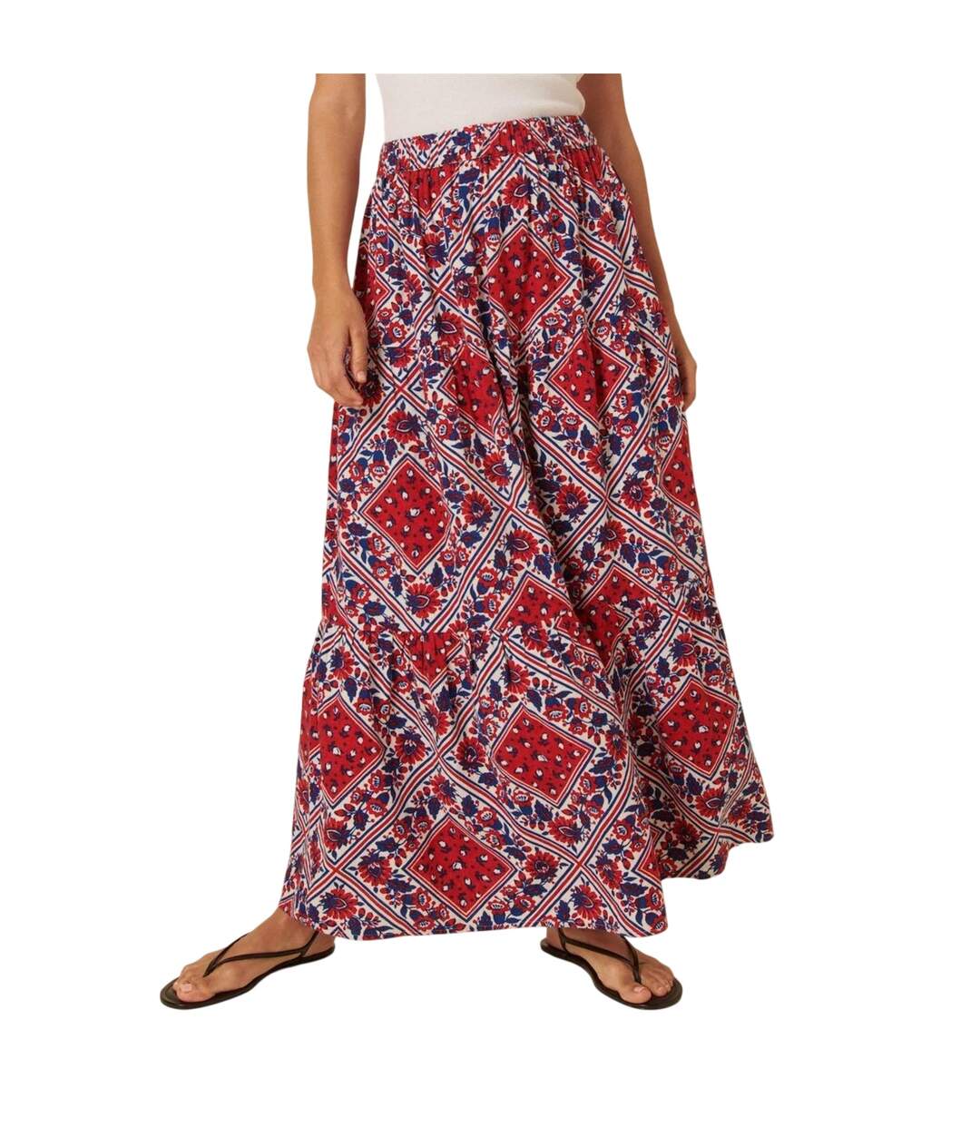 Womens/ladies Teri Bandana Print Maxi Skirt Multicoloured Nobody´s Child-2