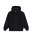 Womens/ladies Fleece Hoodie Black Animal-2