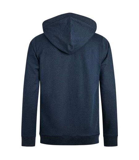 Mens bryant graphic print pull over hoodie navy Weird Fish