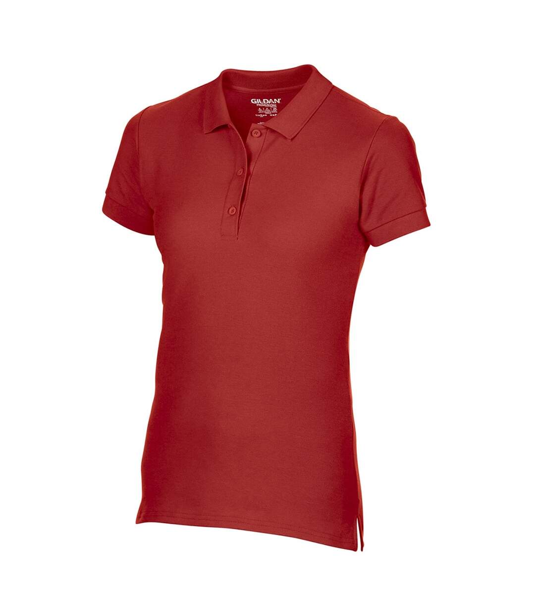 Polo sport 100% coton femme rouge Gildan-3