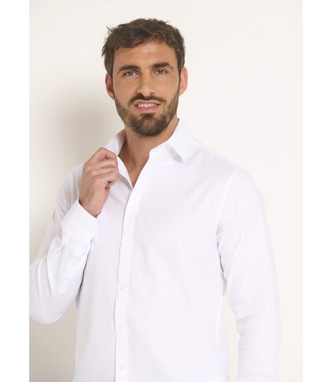 Chemise chic en stretch coupe ajustée-4